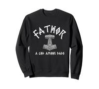 Fathor A God Among Dads - Viking Dad Norse Mythology Sweatshirt