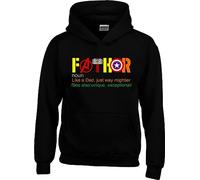 Fathor Hoodie, Father's Day Hood, Super Heroes Lovers Pullover, Fathor Comics Pullover, Super Dad Hoodie, Fathers's Day Hood Top(4XL, Black)