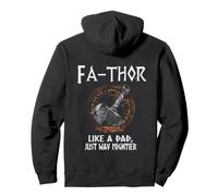 Fathor - Like A Dad Just Way Mightier Father's Day Viking Pullover Hoodie