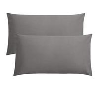 FATIMAHS HOME COLLECTION Dark Gray King Pillowcases Set of 2 Long Staple 100% Egyptian Cotton 1000 TC Pillow CasesSateen Weave Silky Soft Hotel - Like Bed Pillow Covers for Comfy Sleeping, Snug Fit