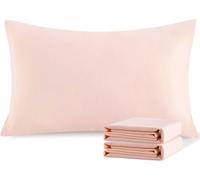 FATIMAHS HOME COLLECTION Peach - Long Staple Extra Large Pillowcases 1000 Thread Count Set of 2 Egyptian Cotton 25 x 43 Inches Fits The Fluffiest Pillows & Pancake Pillow Extra Tall Pillowcase