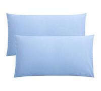FATIMAHS HOME COLLECTION Sky Blue King Pillowcases Set of 2 Long Staple 100% Egyptian Cotton 1000 TC Pillow CasesSateen Weave Silky Soft Hotel - Like Bed Pillow Covers for Comfy Sleeping, Snug Fit