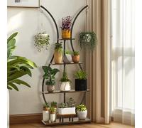 Fativo 180Cm Tall Plant Stands Indoor Vase-Shape Plant Shelf Heavy Metal Display Rack