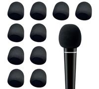 Fatiya 10 Pack Thickened Universal Microphone Covers, Reusable Microphone Covers Foam, Microphone Windscreen Suitable for Most Entertainment Venues Handheld Microphones