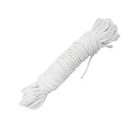 Fatiya 15m 49ft White Cotton Oil Lamp Wick, 3mm Round Wick Replacement, Oil Candle Wicks, Cotton Core Wicks for Kerosene Oil Lamp Burner and Candles DIY Making Supplies, Red