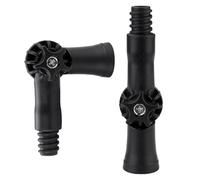Fatiya 2 Pieces Universal Joint Angle Adaptor for Telescoping Extension Pole, Rotatable Extension Pole Adapter Attachments Accessories Compatible with Standard Threaded Tip Broom Handle