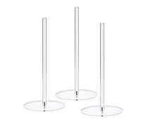 Fatiya 3Pcs Acrylic Donut Stands, Bagel Stand, Clear Dessert Cake Display, Doughnut Holder Tower for Wedding, Birthday Parties, Sweet Tables (12 Inch, Round)