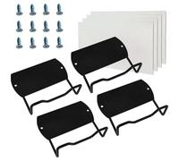 Fatiya 4 Pieces Mattress Slide Stopper Retainer Bar, Thick Non Slip Mattress Gripper Gasket Holder, Metal Bed Stoppers to Prevent Sliding Stabilizer Baffle for Bedroom Frame