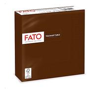 FATO Paper Napkins 2 Ply Chocolate, 50 Pieces, 33 x 33 cm, Linen