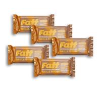 Fatt Keto Blondie (Vanilla Praline), 2.4g Carbs, No Sweeteners, Low Sugar, Low Carb, High Prebiotic Fibre, No Seed/Palm Oils, Made in the UK (Pack of 5)