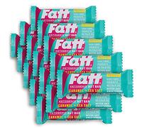 Fatt Keto Nut Bars - Caramel & Sea Salt, 15-Pack - 2g Carbs - 100% Natural Low-Carb, Clean Keto Bar Snacks with Super Fats - High Fibre, Low Sugar, Sweetener Free & Vegan - Aka Fattbar
