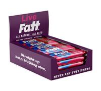 Fatt Prebiotic Keto Bars - Raspberry + Almond (15 x 30g) - 2g Carbs - 11g Fibre - High Fibre - Functional Snack - Vegan - No Seed Oils - Sweetener Free - Gut Health Bar (Raspberry + Almond)