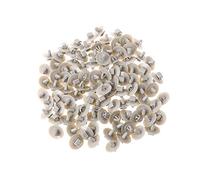 fatteryu 100Pcs Plastic Door Trim Clips for Renault Trafic, Master, Kangoo, Iveco Daily, Nissan Primastar, Opel Vivaro (Grey, 20mm Outside Diameter, Vehicle Specific Fit)