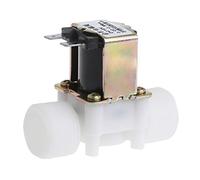fatteryu 3/4" DC 12V PP N/C Electric Solenoid Valve Water Control Diverter Device