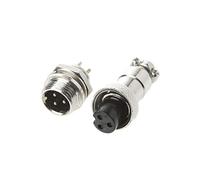 fatteryu Aviation Plug Male & Female Wire Panel Metal Connector 12mm 2/3/4/5/6 Pin GX12