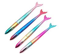 fatteryu Creative Color Beautiful Fishtail Shape Gel Pen Cartoon Fish Styling Pen Student Small Fresh Girl Gradient Color Fish Tail Ballpoint Pen
