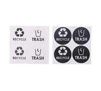 fatteryu Recycle Trash Symbol Vinyl Lettering Decals Sticker For Trash Cans Garbage Container Home Decor Gift