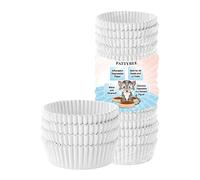FattyBee Pets Disposable Feeding Bowls Liner, Disposable Pet Bowls, Small Paper Bowls/Liners, Paper Liner for Small Cat Bowl and Small Dog pet Bowl, Cat Dishes for Wet Food, Feral Cat Feeding Station