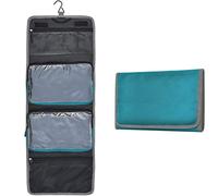FATUG Unisex Adult Travel Toiletry Bag Hanging Shaving Bag Ultimate Compartment akeup Cosmetic Toiletry Organizer with Capacity, Sky blue, M, Travel Accessories