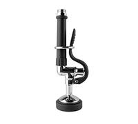 FAUAID Pre Rinse Sprayer Commercial Sink Sprayer Head,1.42GPM Spray Valve Dish Sprayer Nozzle with Ergonomic Handle, Commercial Faucet Parts for Commercial Kitchen Faucet,Chrome Finished（Black）