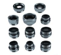 Faucet Adapter Kit, 11-Piece Brass Aerator Set for Kitchen Sink, Sprayer Accessories Fitting for Tap Connections