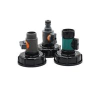 Faucet Adapter S60x6 Thread 16mm Nipple Connector Valve 3/4 Garden Hose Tap Fitting for 1000L Outdoor Water Tank(1032B)
