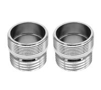 Faucet Adaptor 2PCS Aerator Connector 1/2" Thread Solid Metal Kitchen Tap Connector for Water Purifier（M22-1/2）