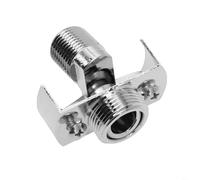 Faucet Adjustable Wall Mounted Angled Curved Foot, 40 Degree Eccentric Screw Copper Corner Faucet Tap Adapter Shower Head Accessories(26mm)