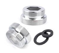 Faucet Aerator Adapter, 22mm Standard Male to Male Thread Tap Aerator Connector, Brass Water Purifier Filter Kitchen Sink Aerator Adapter (M22 - M24)