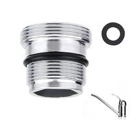 Faucet Aerator Adapter M18.5 M22, Metal Adaptor With Gaskets for Kitchen and Bathroom, Effortless Installation for Grohe, Neoperl Tj, Brita Filter, 22mmx18.5mm