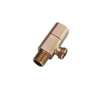 Faucet Angle Valve Gold G1/2" Wall Mounted Solid Brass Single Dual Outlet Bathroom Accessories for Bathroom Toilet(Golden Single)