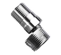 Faucet Angled Curved Foot - 4.9x2.42cm 360 Degree Adjustable Angled Curved Foot | Stainless Steel, Adjustable Length | Suitable for Kitchen, Bathroom, Solve The Water Leakage Problem