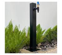 Faucet Antifreeze Anti Rust Water Column,Stainless Steel Outdoor Water Column FountainStainless Steel Garden Water Column, 304 Vertical Cylinder with Independent Hose Support, Locking Faucet