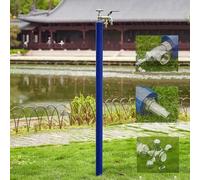 Faucet Antifreeze Anti Rust Water Column,Stainless Steel Outdoor Water Column FountainStainless Steel Garden Water Column, Vertical Faucet Pole, Double Hose Freeze-Proof Hydrant for Outdoor
