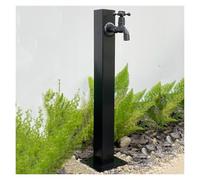 Faucet Antifreeze Anti Rust Water Column,Stainless Steel Outdoor Water Column FountainStainless Steel 304 Garden Water Column, Vertical Cylinder, Independent Hose Holder with Locking Faucet,