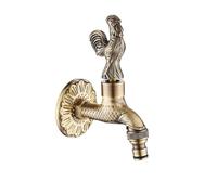 Faucet Antique Bronze Dragon Carved Tap Bathroom Mop Washing Machine Outdoor for Garden Fitting Kit for Garden Use(Color 16)