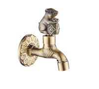 Faucet Antique Bronze Dragon Carved Tap Bathroom Mop Washing Machine Outdoor for Garden Fitting Kit for Garden Use(Color 15)