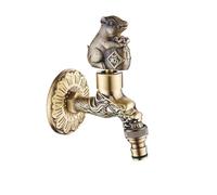 Faucet Antique Bronze Dragon Carved Tap Bathroom Mop Washing Machine Outdoor for Garden Fitting Kit for Garden Use(Color 20)