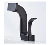 Faucet, Basin Sink Faucet Bathroom Waterfall Faucet Pedestal Brass Single Handle Single Hole Hot/Cold Water Mixer Valve Wash Faucet