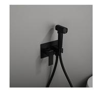 Faucet Bathroom Bidet Sprayer Set, Jet for Toilet Muslim Shower, Baby Cloth Diaper Sprayer, Hand Held Toilet, Faucet, Hose(Black-A)