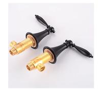 Faucet, Bathroom Faucets Widespread Sink Vanity Faucet 3 Holes Deck Mount 2 Handle Lavatory Sink Faucet Mixer Brass Tap