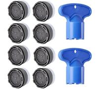 Faucet Cache Aerator 16.5mm Water Saving Flow Restrictor Kit for Bathroom or Kitchen Replacement Parts with 2 Wrench Disassembly Tool (1.2GPM)