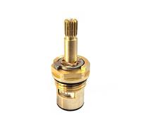 Faucet Cartridge, Brass Ceramic Stem Disc Cartridge Faucet Valve Replacement Quarter Turn 1/2" for Bathroom Kitchen Tap (GG)
