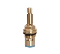 Faucet Cartridge, Brass Ceramic Stem Disc Cartridge Faucet Valve Replacement Quarter Turn 1/2" for Bathroom Kitchen Tap (KK)