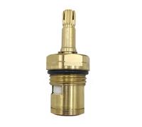 Faucet Cartridge, Brass Ceramic Stem Disc Cartridge Faucet Valve Replacement Quarter Turn 1/2" for Bathroom Kitchen Tap (CC)