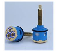 Faucet Cartridge Plumbing Parts 26/28/33/35/37mm Ceramic Disc Cartridge Replacement Faucet Water Mixer Tap Inner Control Kitchen Faucet Valve(H 35mm)(E 33mm)