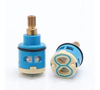 Faucet Cartridge Replacement 18/22/25/26/28/33/35/40mm Ceramic Tap Cartridge Replacement Ceramic Disc Cartridge for Single Handle Faucet U-22MM(X 25mm)