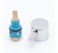 Faucet Cartridge Replacement 18/22/25/26/28/33/35/40mm Ceramic Tap Cartridge Replacement Ceramic Disc Cartridge for Single Handle Faucet U-22MM(S 18mm)