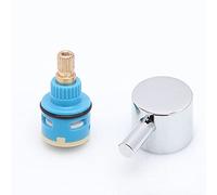 Faucet Cartridge Replacement 18/22/25/26/28/33/35/40mm Ceramic Tap Cartridge Replacement Ceramic Disc Cartridge for Single Handle Faucet U-22MM(V 22mm)