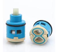 Faucet Cartridge Replacement 18/22/25/26/28/33/35/40mm Ceramic Tap Cartridge Replacement Disc for Single Handle Faucet U-22MM(W 25mm)